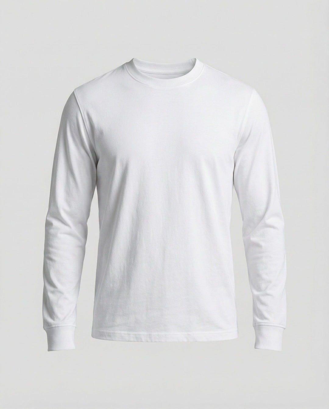 Lässiges Baumwoll Langarmshirt Weiß Oversize T-Shirt für coole Urban Styles