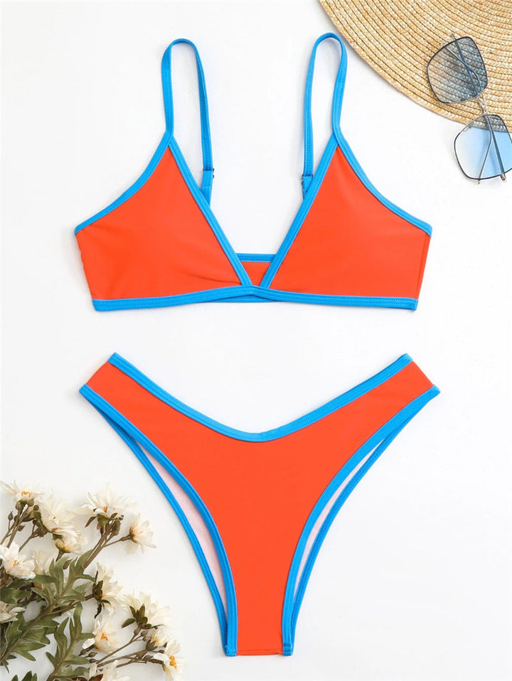 Damen Triangel-Bikini mit eleganter Naht und sportlichem Schnitt Drune