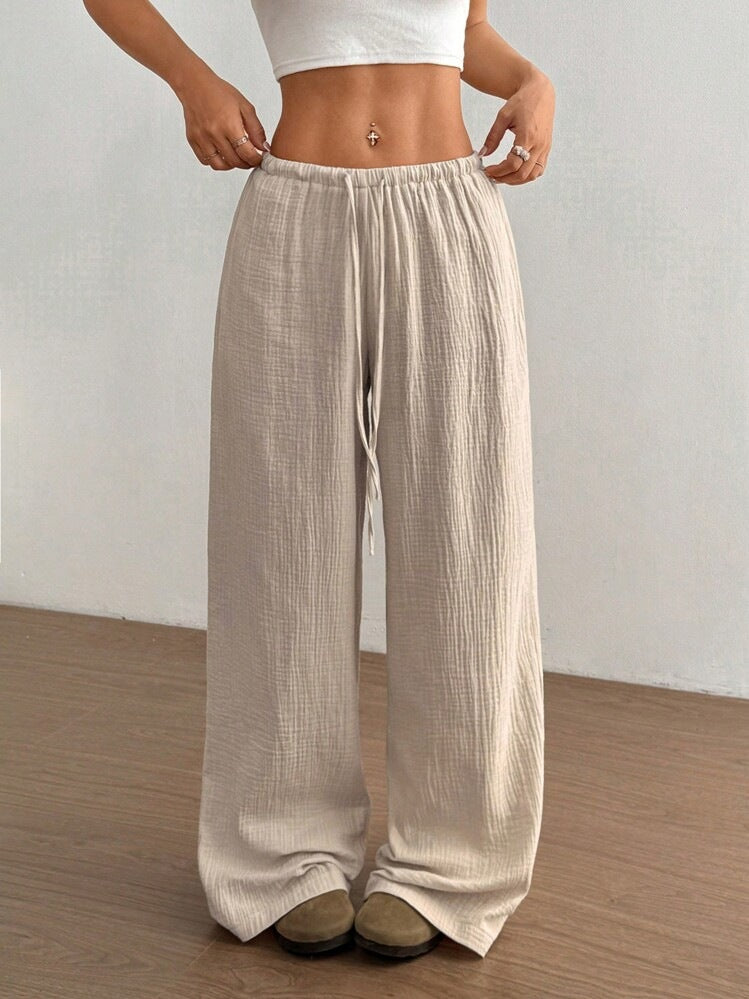 Damen Lockere Palazzo-Hose Drune