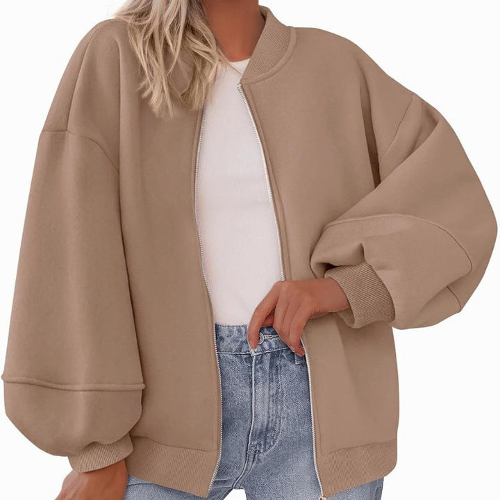 Damen Oversized Sweaterjacke Drune