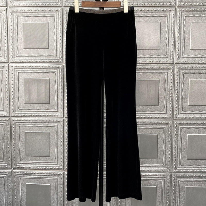 Damen Bequeme und elegante Samt-Hosen Drune
