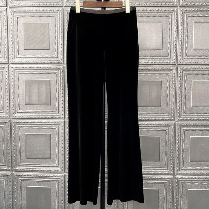 Damen Bequeme und elegante Samt-Hosen Drune