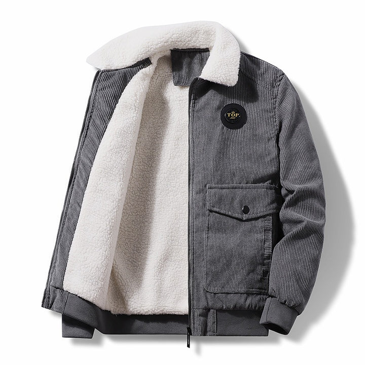 Herren  Cordura-Sherpa-Futter Bomberjacke mit Klappen-Nutzertaschen Drune