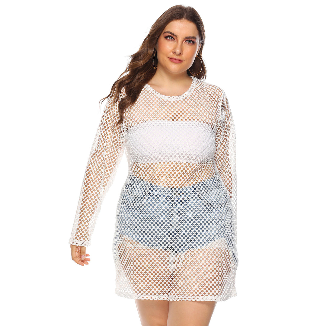 Damen Netz-Streifenkleid Drune