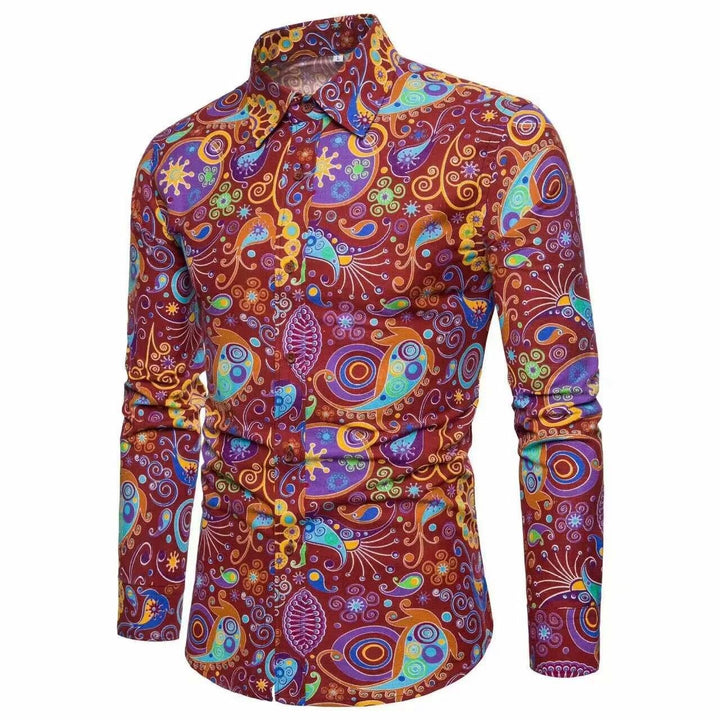 Herren Langarmhemd Drune