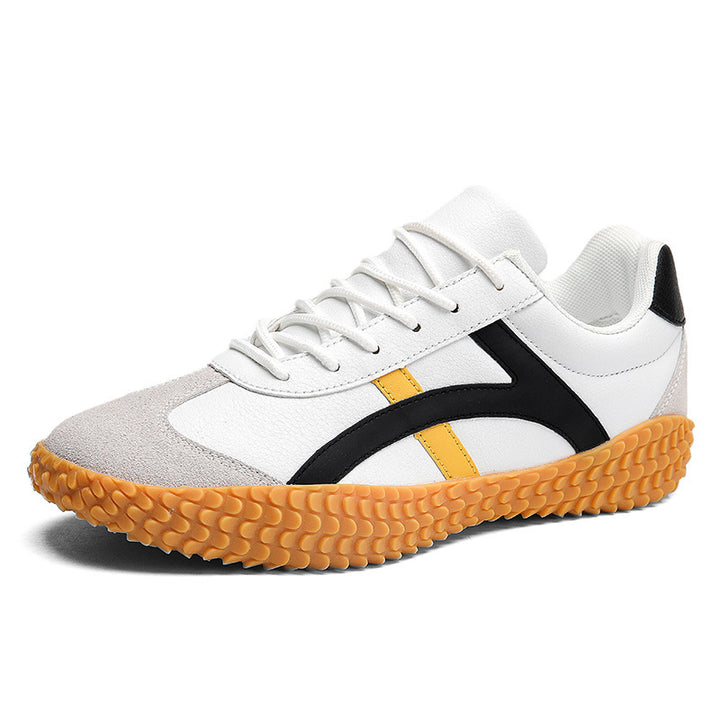 Unisex nan retro-urbaner Mesh-Sneaker mit profilierter Gummilaufsohle und Veloursleder-Zehenkappe Drune