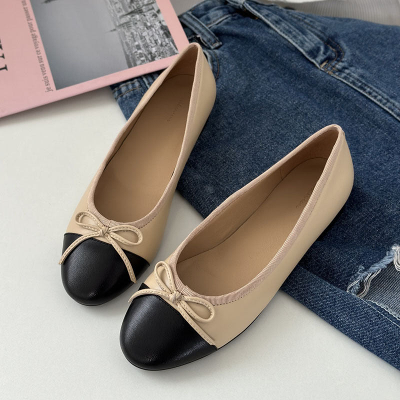 Damen Ballerinas mit zeitlosem Design und eleganter Schleifenapplikation Drune