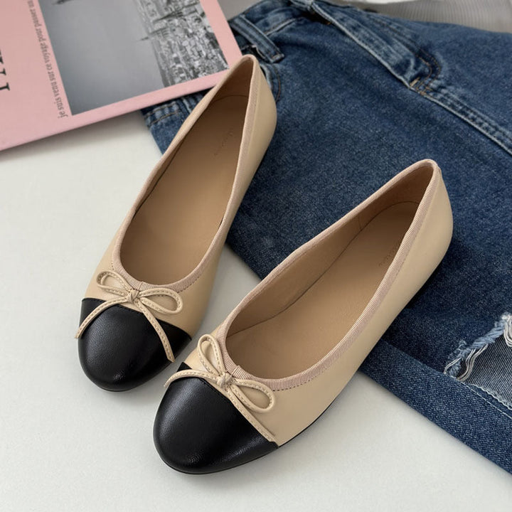Damen Ballerinas mit zeitlosem Design und eleganter Schleifenapplikation Drune