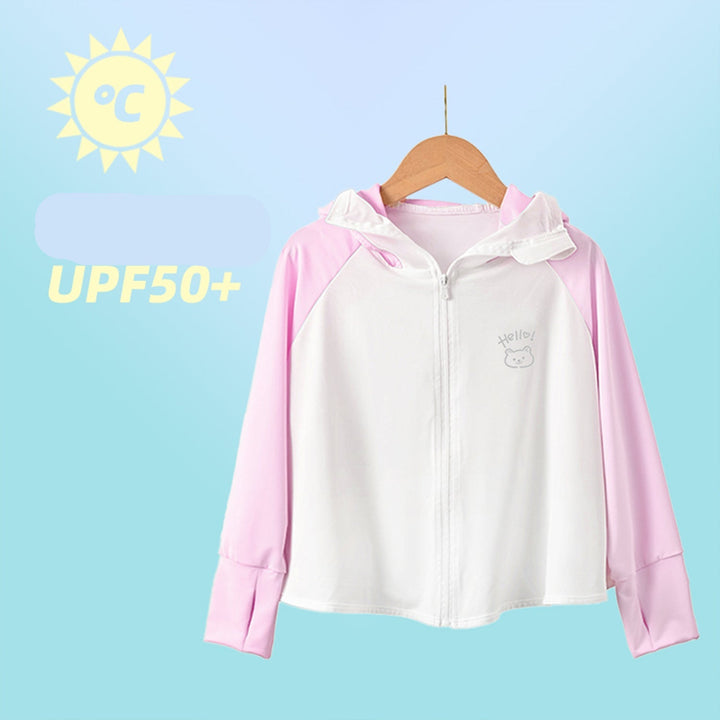 Damen Sommerliche UV-Schutzjacke mit Kapuze Drune