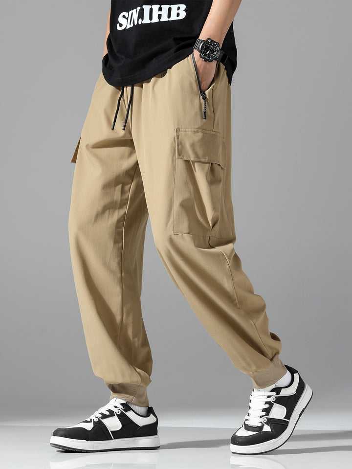 Herren Modische Cargo-Hose mit mehreren Taschen Drune