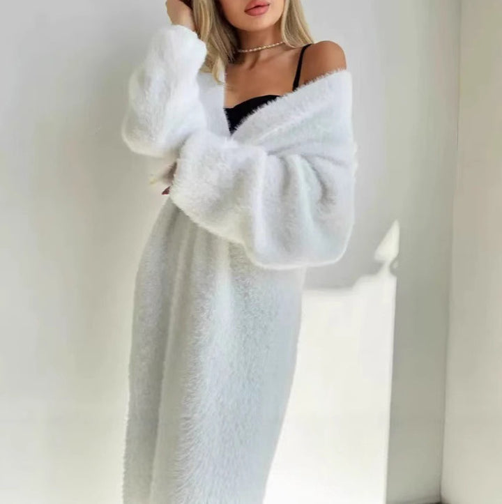 Damen eleganter Strickmantel Drune