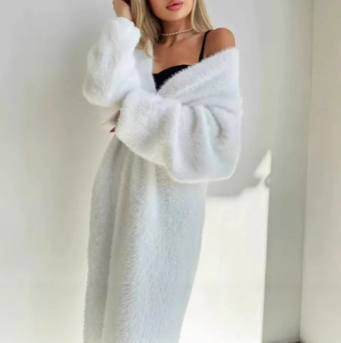 Damen eleganter Strickmantel Drune