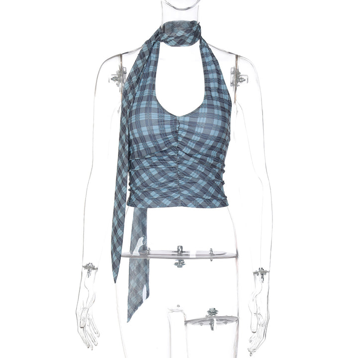 Damen Wickelbluse mit raffiniertem Krawatten-Design Drune