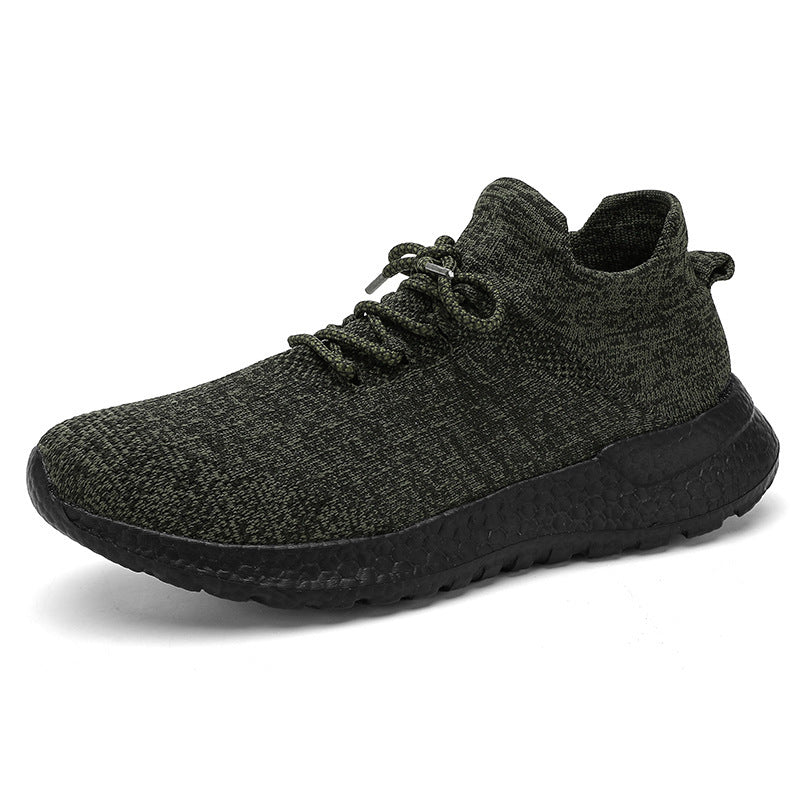 Unisex nahtloser Strick‑Sock‑Sneaker mit gepolsterter Hohlkammer‑Zwischensohle und griffiger Wabensohle Drune