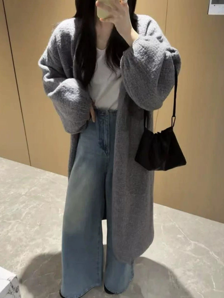 Damen Oversized Cardigan mit weichem Material Drune