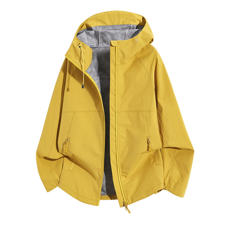 Damen Wetterfeste Kapuzenjacke mit belüftetem Kragen Drune