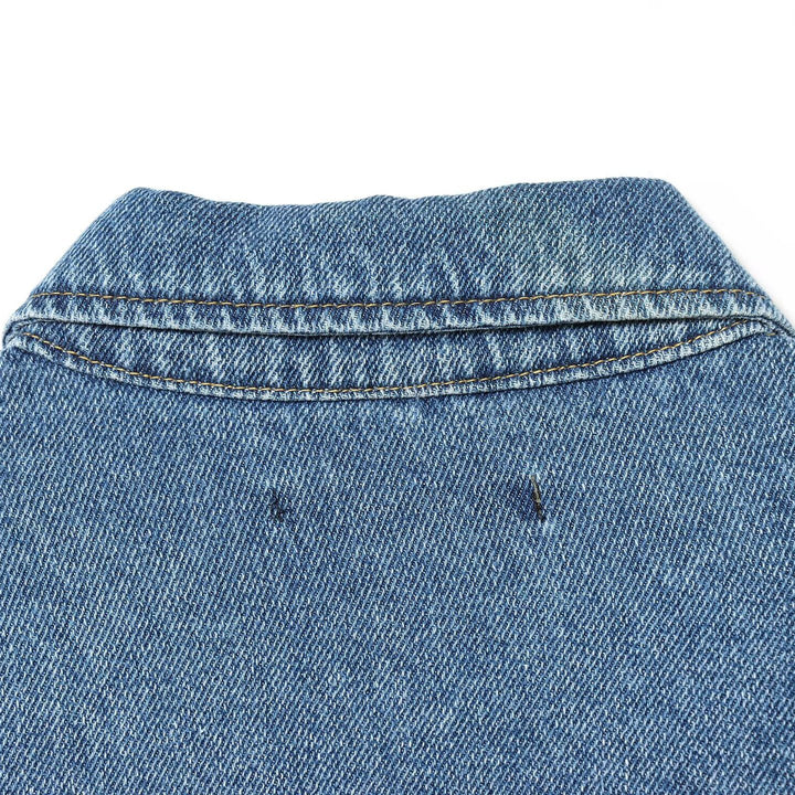 Damen Kurz geschnittene Oversize-Jeansjacke mit Pattentaschen Drune