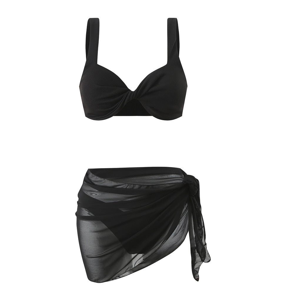 Damen Bikini-Set mit elegantem Wickelrock Drune