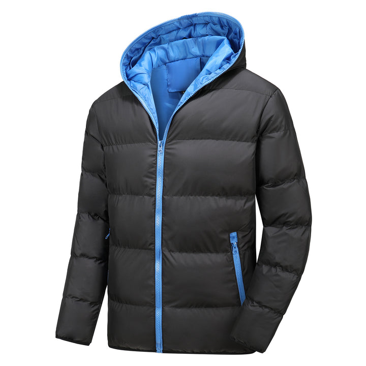 Herren Leichte Steppjacke mit Kapuze, Thermoisolierung und winddichter Außenhülle Drune