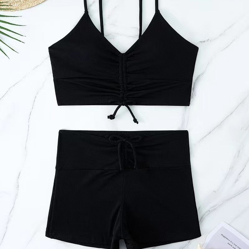 Damen Sportliches Bikini-Set mit verstellbaren Trägern Drune