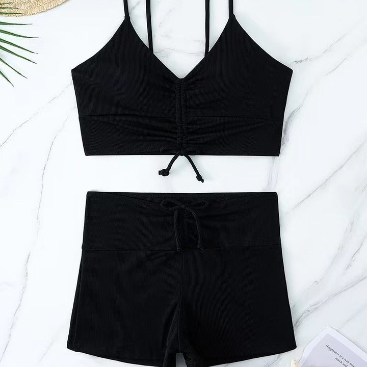Damen Sportliches Bikini-Set mit verstellbaren Trägern Drune
