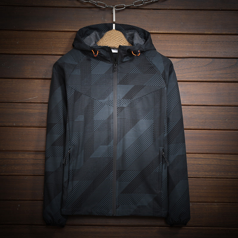 Herren Sportliche Leichtgewicht Jacke Drune
