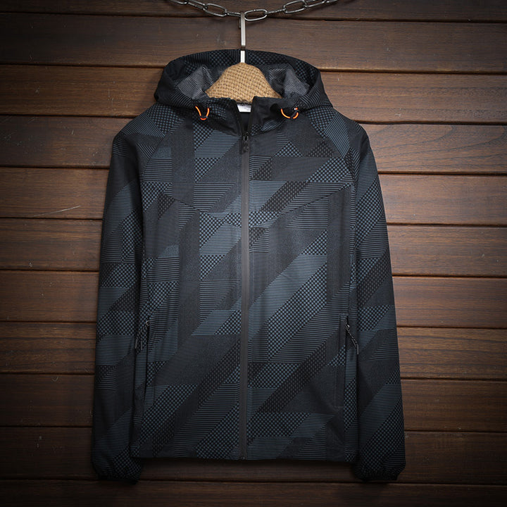 Herren Sportliche Leichtgewicht Jacke Drune