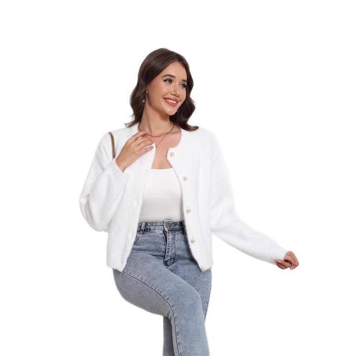 Damen Mode Strickjacke Drune