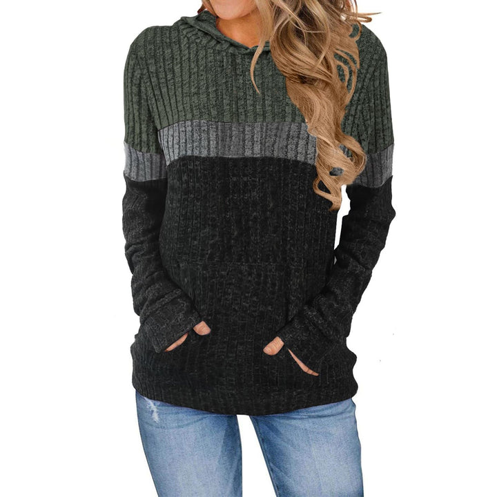 Damen Hoody mit strukturierter Oberfläche und praktischen Taschen Drune