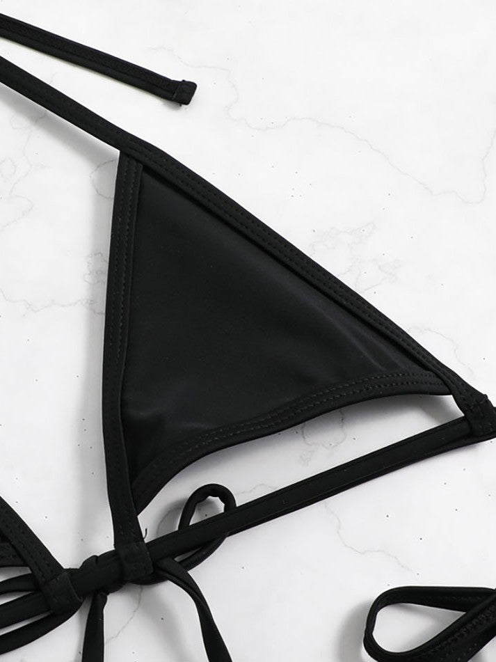 Damen Triangel-Bikini mit raffiniertem Schnürdesign Drune