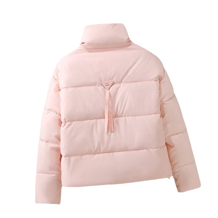 Damen Kurzgeknöpfte Steppjacke mit hohem Kragen und seitlichen Taschen Drune