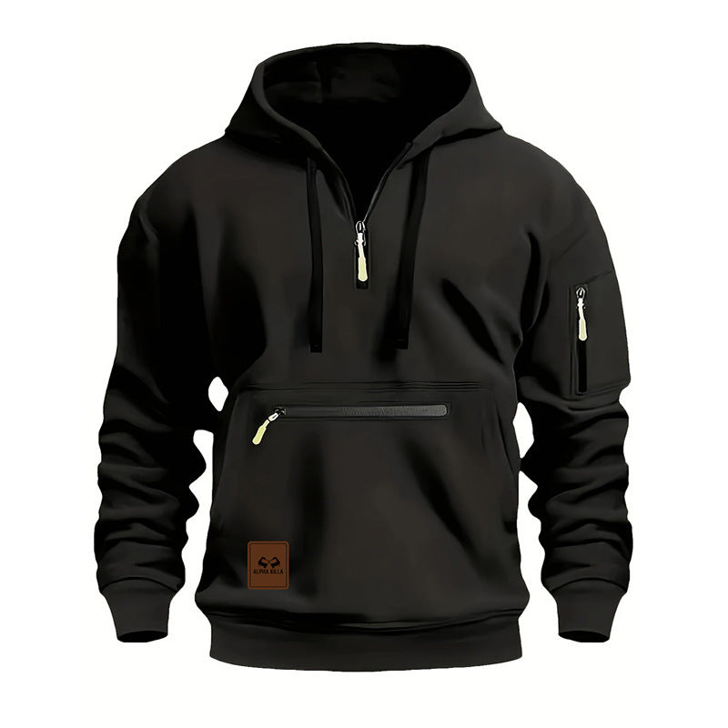 Herren Sportlicher Kapuzenpullover Drune
