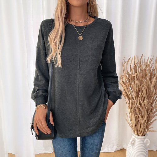 Damen Legeres Langarmshirt Drune