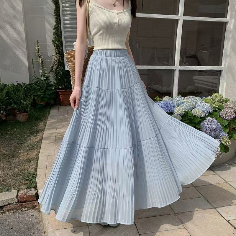 Damen Maxirock mit elegantem Faltenwurf Drune