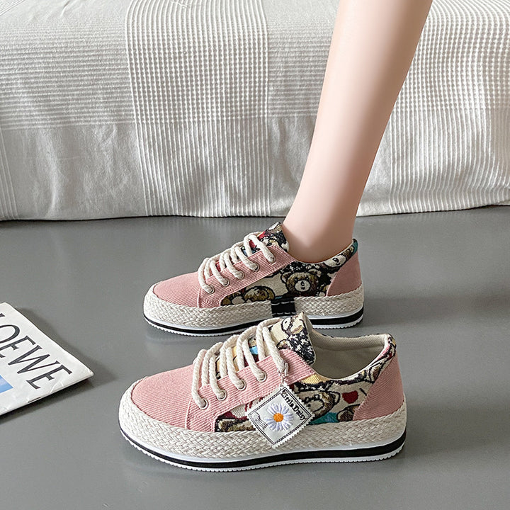 Damen Modische Schnürschuhe