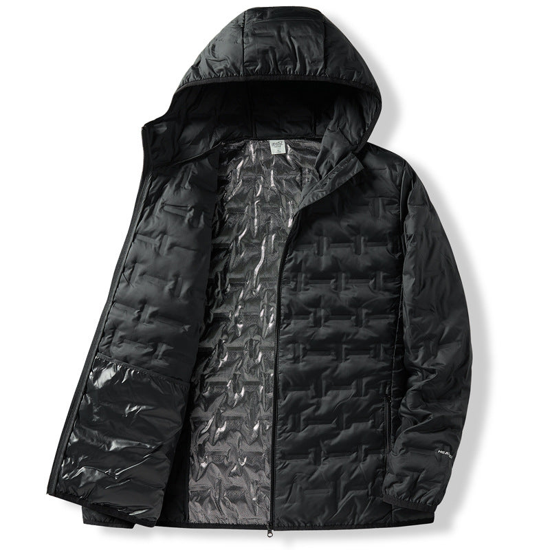Herren Ultraleichte Kassetten-Steppjacke mit Kapuze und Kompaktfüllung Drune