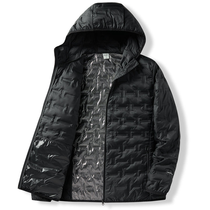 Herren Ultraleichte Kassetten-Steppjacke mit Kapuze und Kompaktfüllung Drune