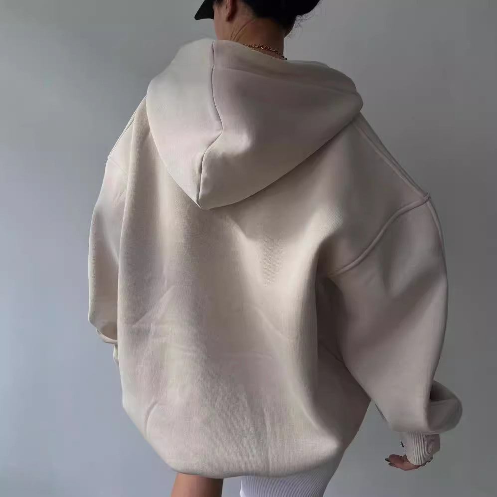 Damen Oversized Kapuzenpullover Drune