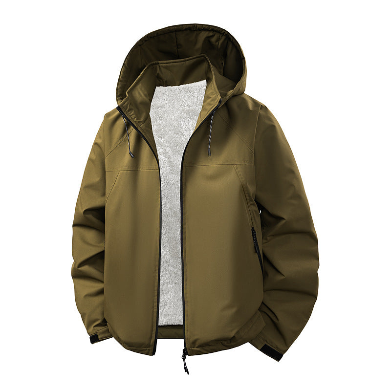 HerrenKapuzenjacke mit innerem Teddy-Futter Drune