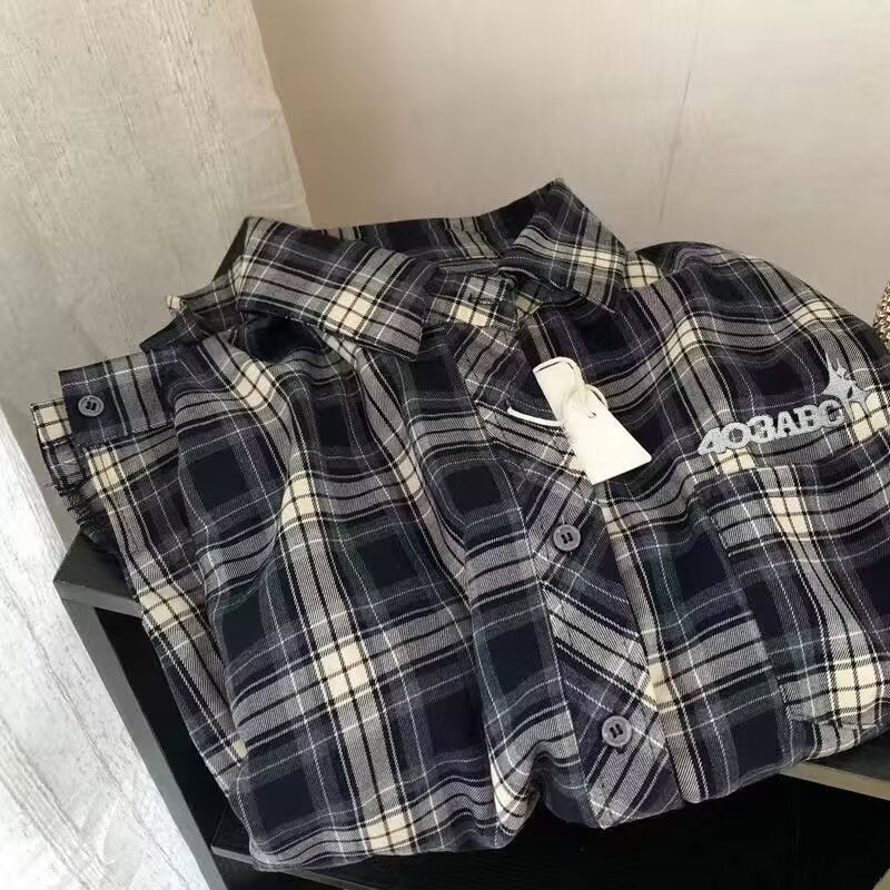 Herren lässige Karobluse mit praktischer Brusttasche und modernem Schnitt Drune