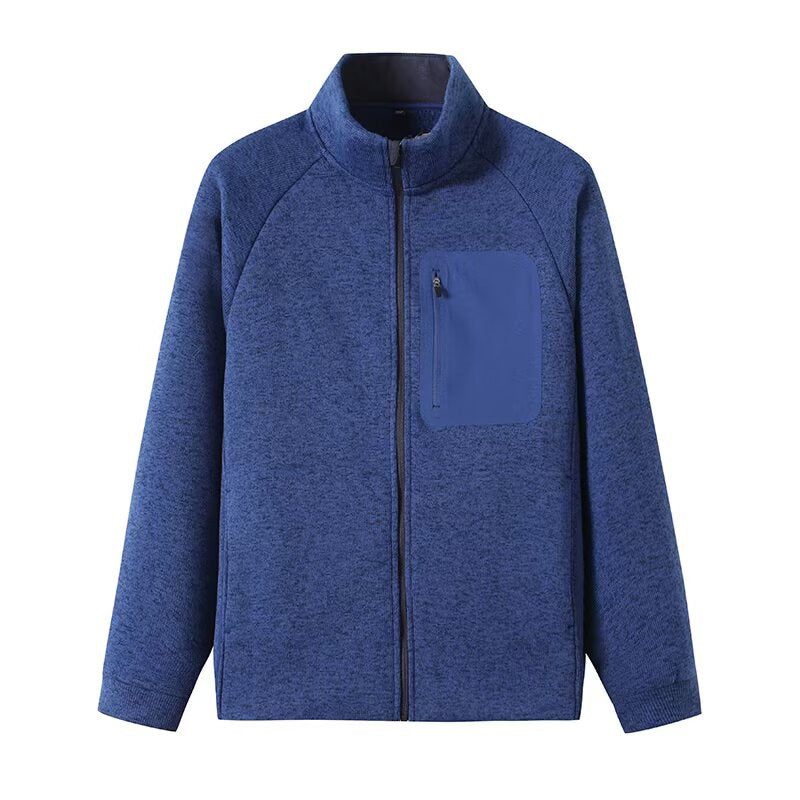 Damen sportliche Fleecejacke mit innovativem Reißverschluss Drune