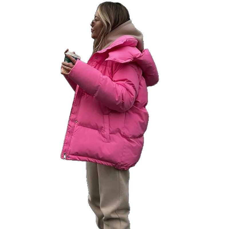 Damen wasserdichte Winterjacke mit voluminösem Schnitt Drune