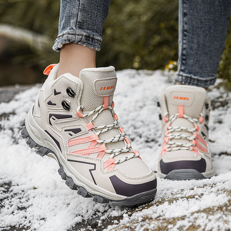Damen Mid-Cut Trekkingboots mit wasserabweisendem Mesh und griffiger Trail-Profilsohle Drune