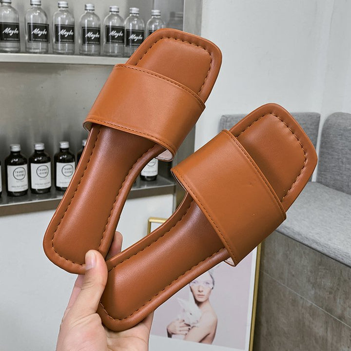 Damen Offene Zehentrenner-Pantoletten mit elegantem Design Drune