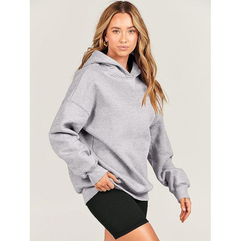Damen bequeme Kapuzen-Sweatshirt Drune