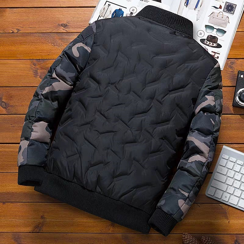 Herren Urbane Camouflage Steppjacke Drune