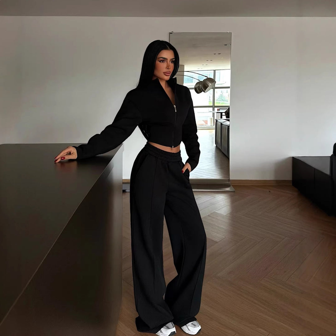Damen Zweiteiler Ensemble mit stylishen Details und hohem Tragekomfort