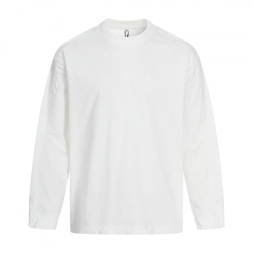 Unisex Langärmeliges Oversize-Basic-Shirt mit Rundhalsausschnitt Drune