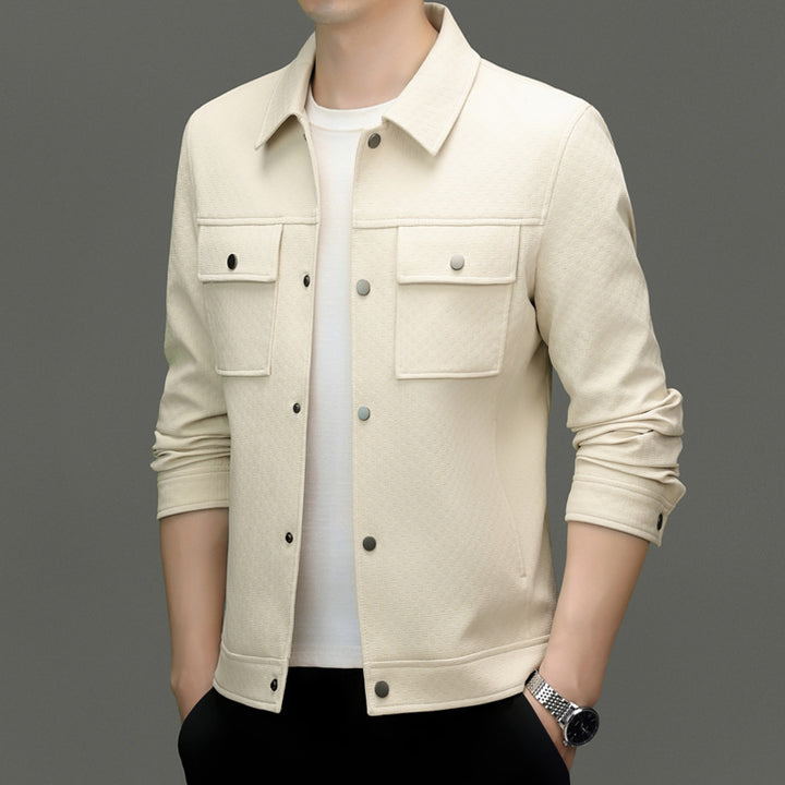 Herren Freizeitjacke mit strukturiertem Design und praktischen Taschen Drune
