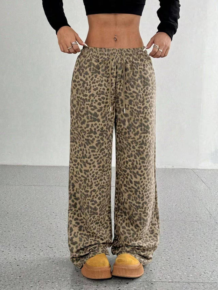 Damen Modische Palazzo-Hose mit grafischem Muster Drune